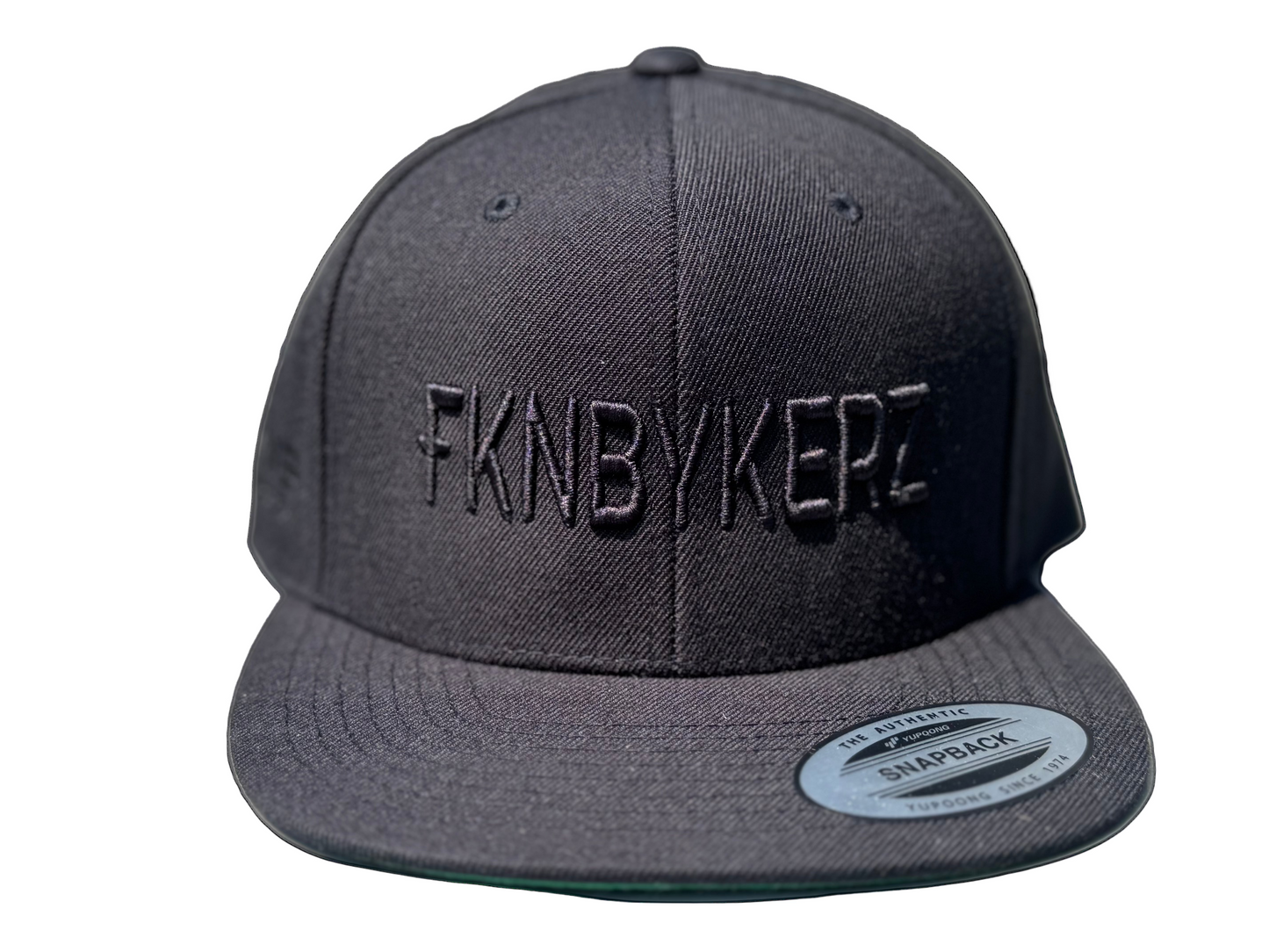 Snapback FKNBIKERZ Black on Black Hat