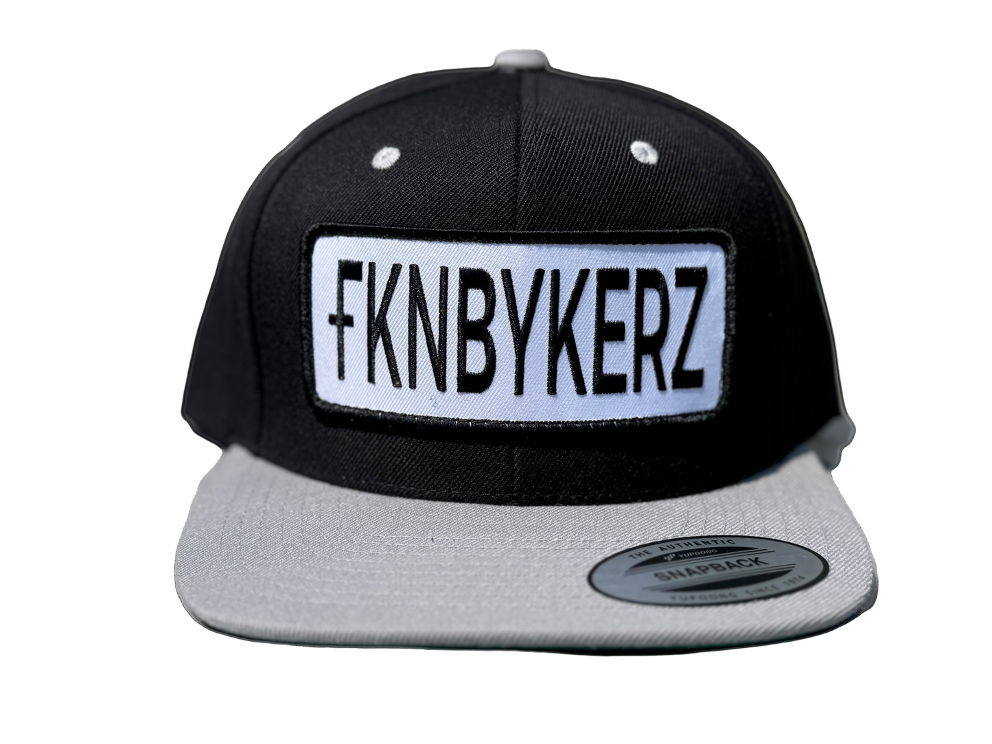 Snapback FKNBIKERZ Black and Gray Patch Hat